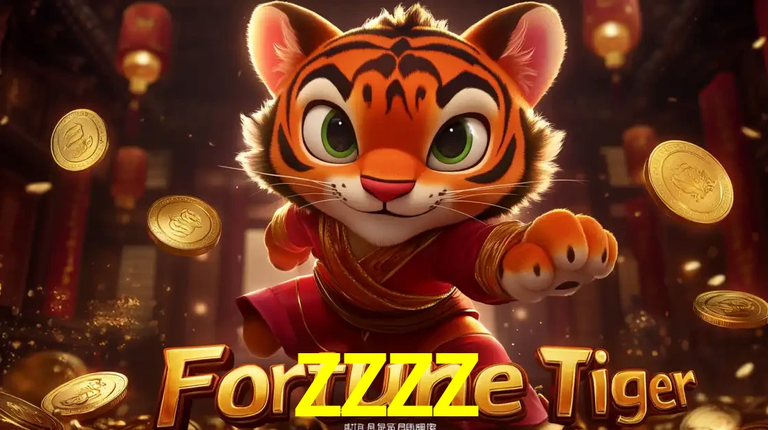 O carismático mascote do jogo de slot Fortune Tiger, um tigre fofo em pose de artes marciais, pronto para trazer sorte e multiplicadores de ganhos no cassino online ZZZZ.
